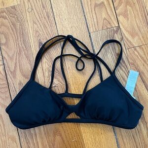 Hollister Black Strappy Bikini Top